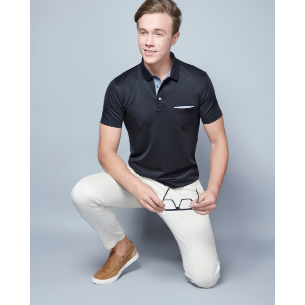 Menology clothing - Slit Polo Half Sleeve Collar Neck T-Shirt For Men’s