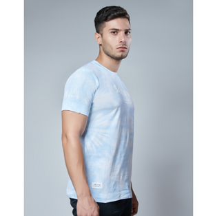  Menology Clothing - Blush Tie Dye Round Neck Half Sleeve T-Shirt For Men's