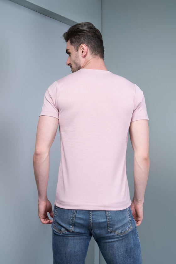 Showman Pastel Rose Half Sleeves T-shirt