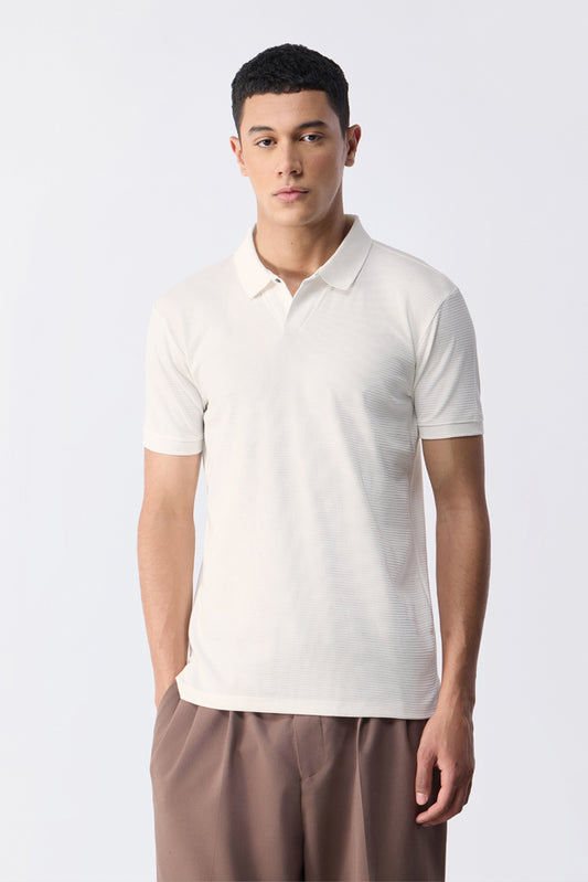 White Sleekcore Polo
