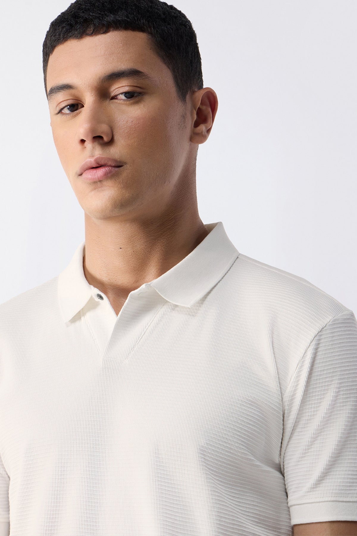 White Sleekcore Polo