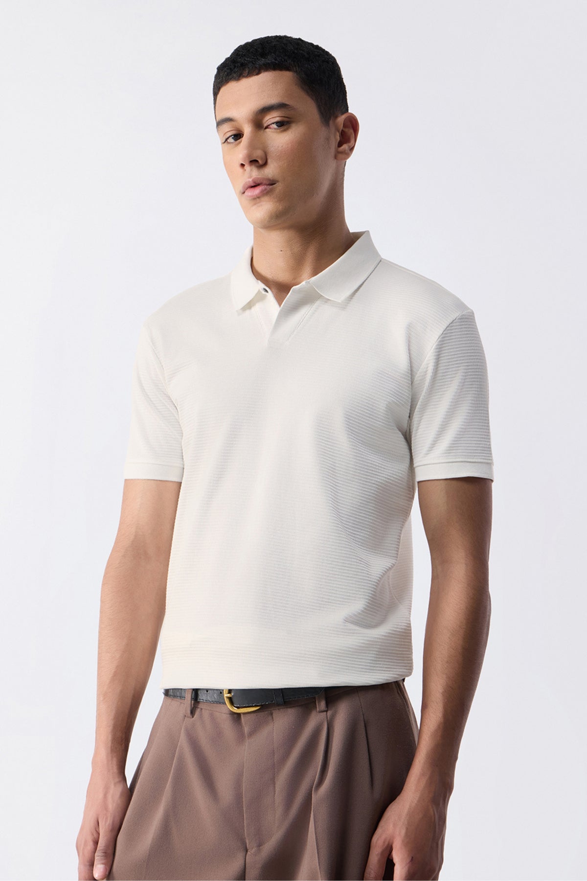 White Sleekcore Polo