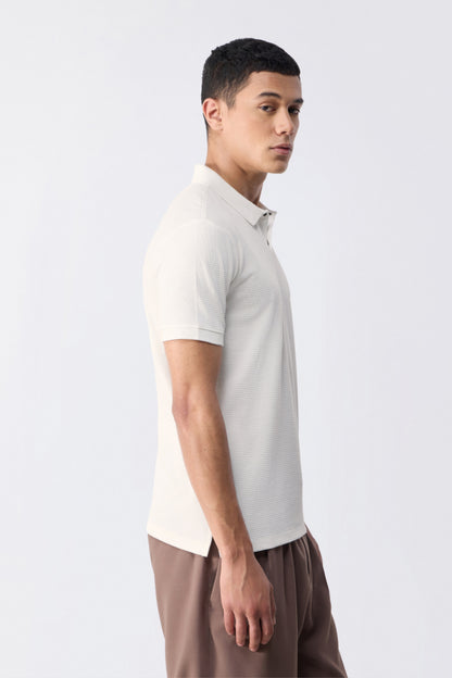 White Sleekcore Polo
