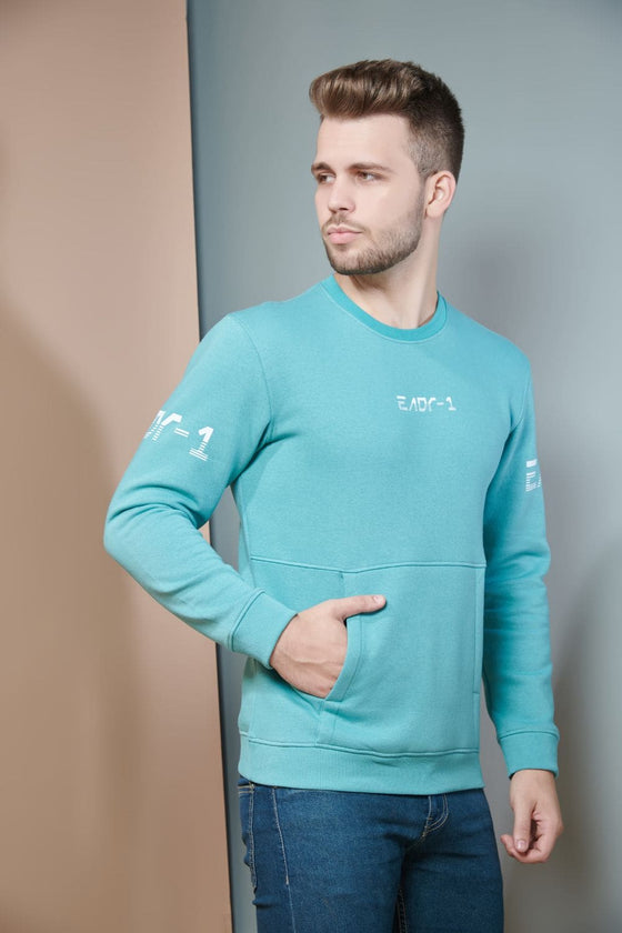 Turquoise Pocket Sweater