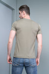 Showman Olive Drab Half Sleeves T-shirt