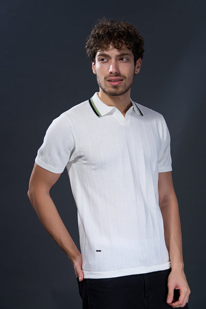 White - Drip Polo