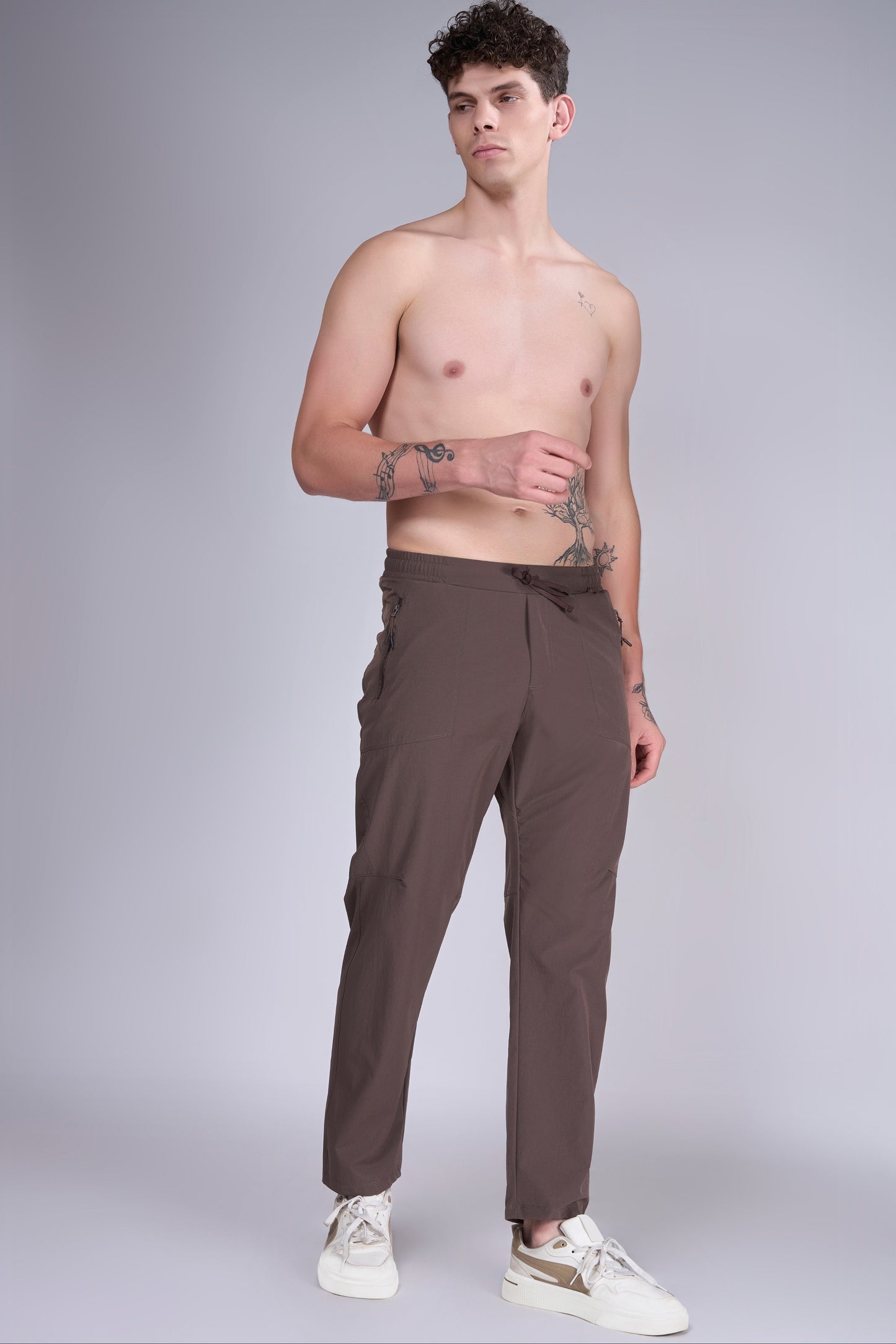 Leather Brown - Urban Moves Track Pant