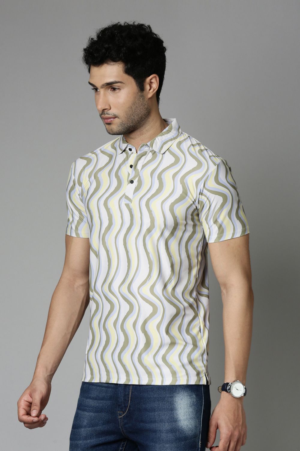 Citrus Printed Polo T-Shirt