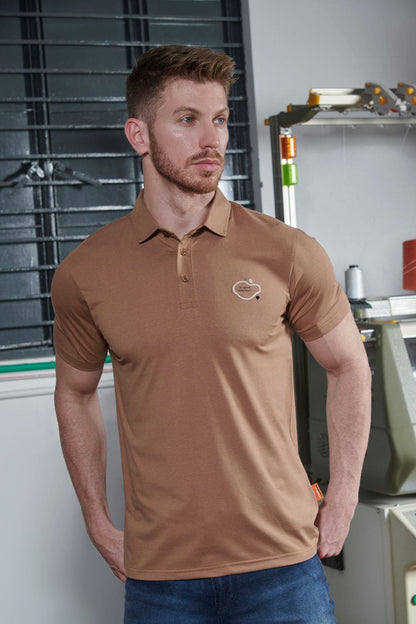 Hot Brown Polo T-Shirt