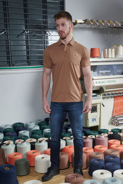 Hot Brown Polo T-Shirt