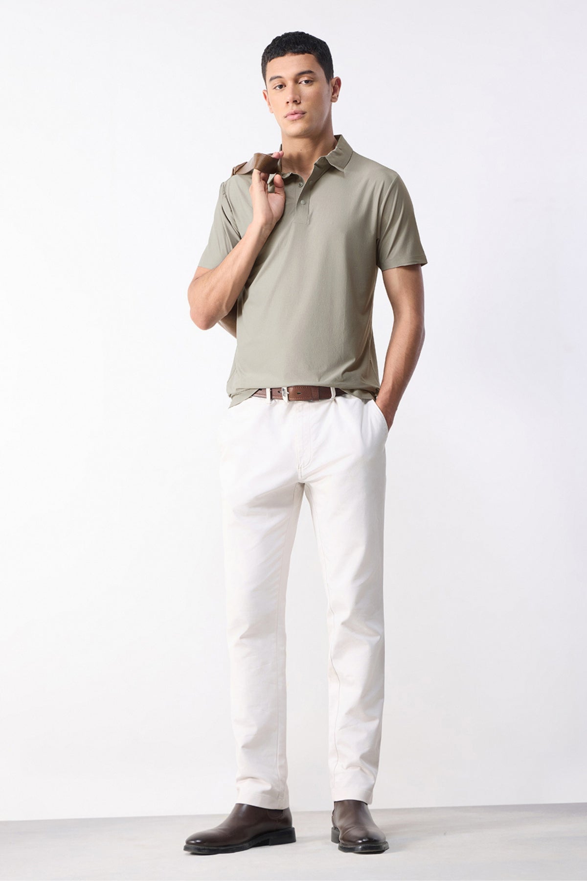 Beige - Dewpoise Polo