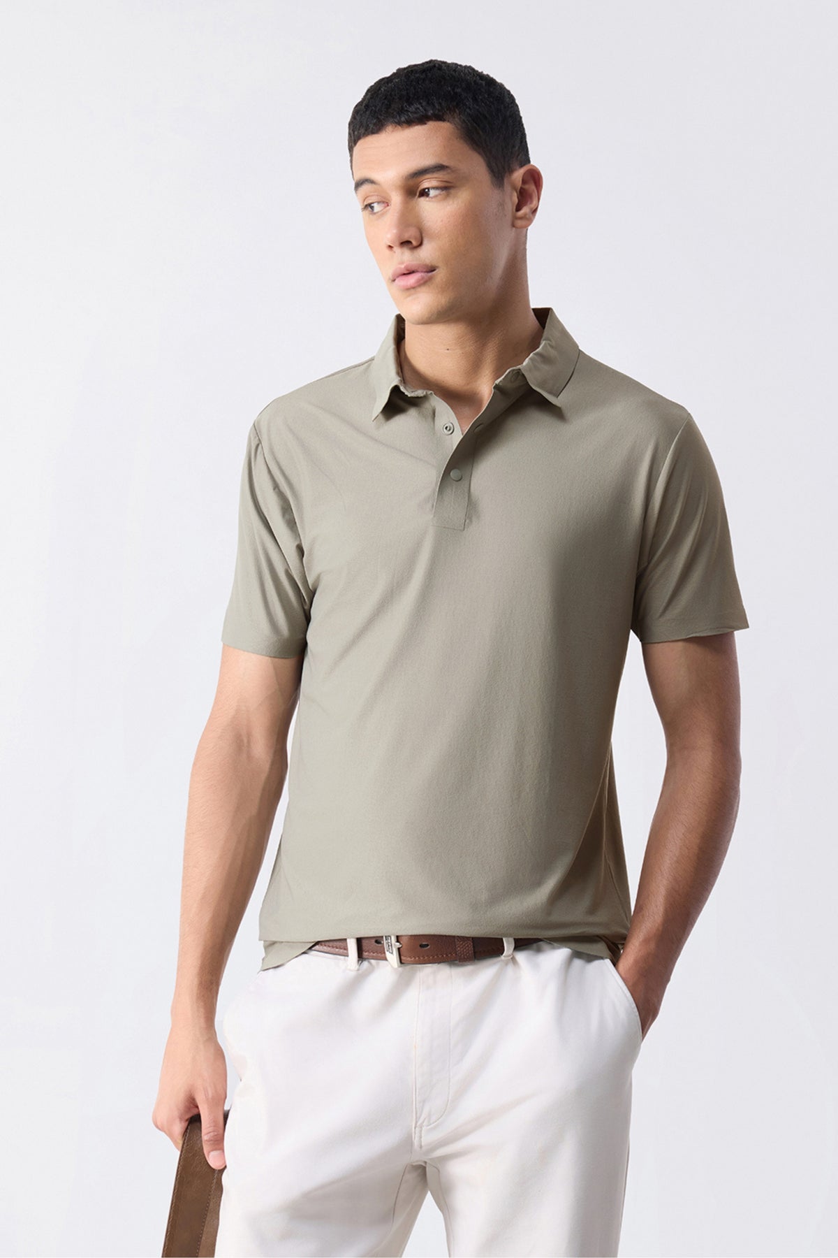 Beige - Dewpoise Polo