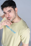 Mirror - Tea green - Half sleeve Oversized t-shirt