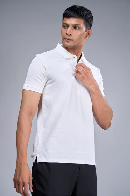 White Sleekcore Polo
