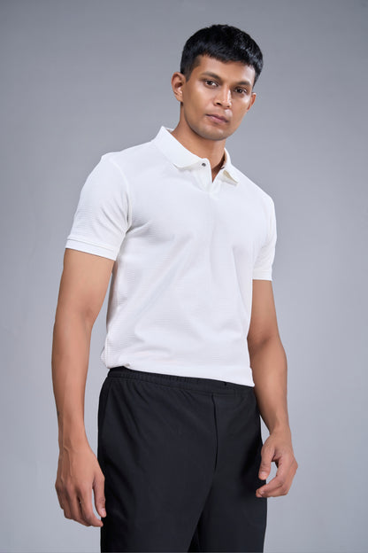 White Sleekcore Polo