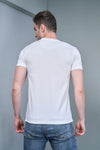 Showman Arista White Half Sleeves T-shirt
