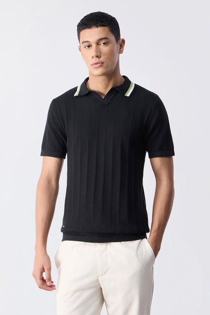 Black - Drip Polo