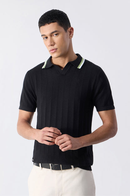 Black - Drip Polo