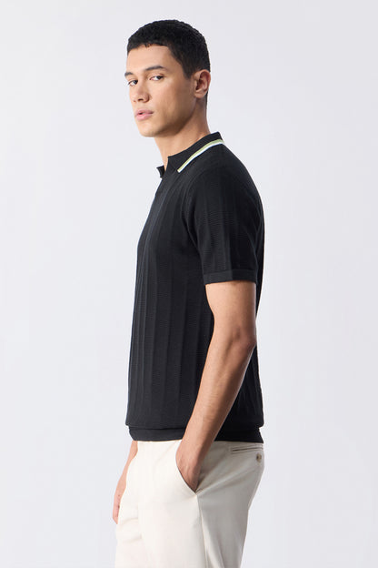 Black - Drip Polo