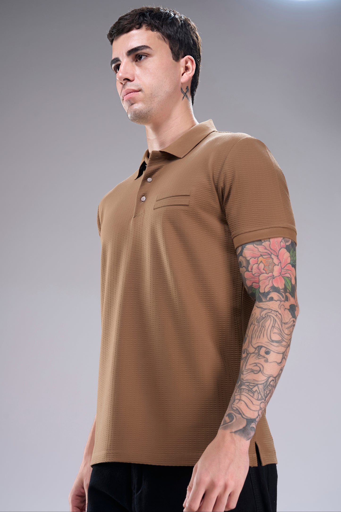 Beige - Manskien Polo