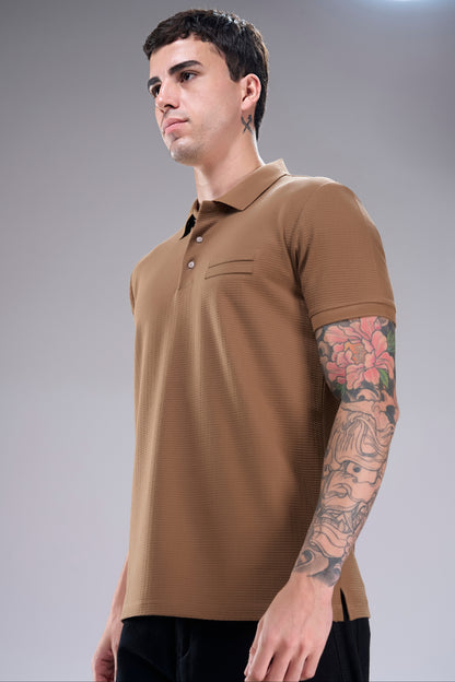 Beige - Manskien Polo