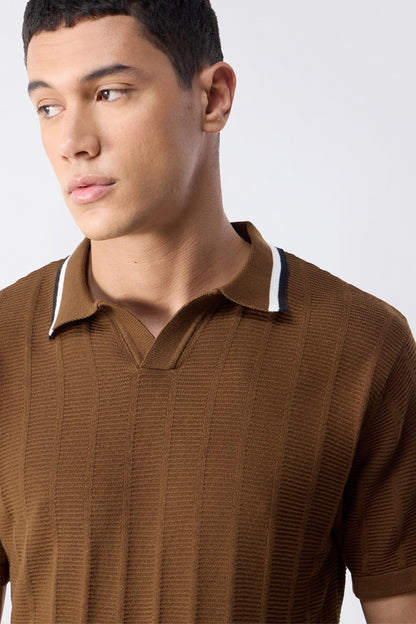 Brown - Drip Polo