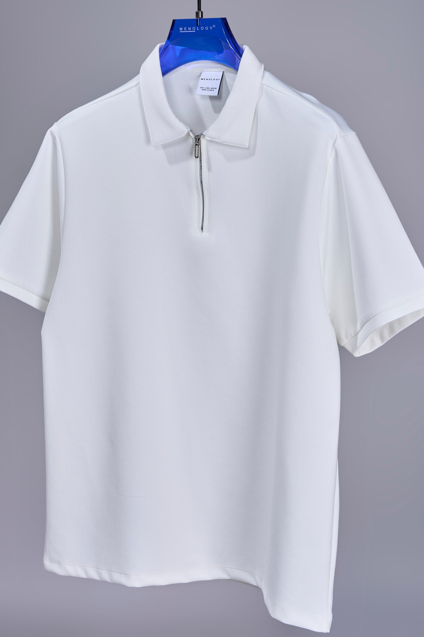 White - Civon Zipper Polo