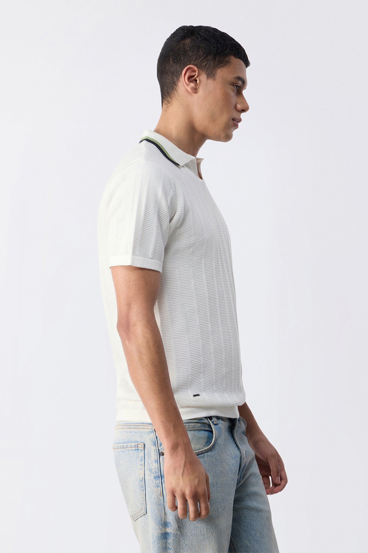White - Drip Polo