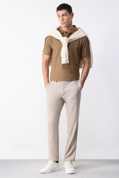 Beige - Manskien Polo