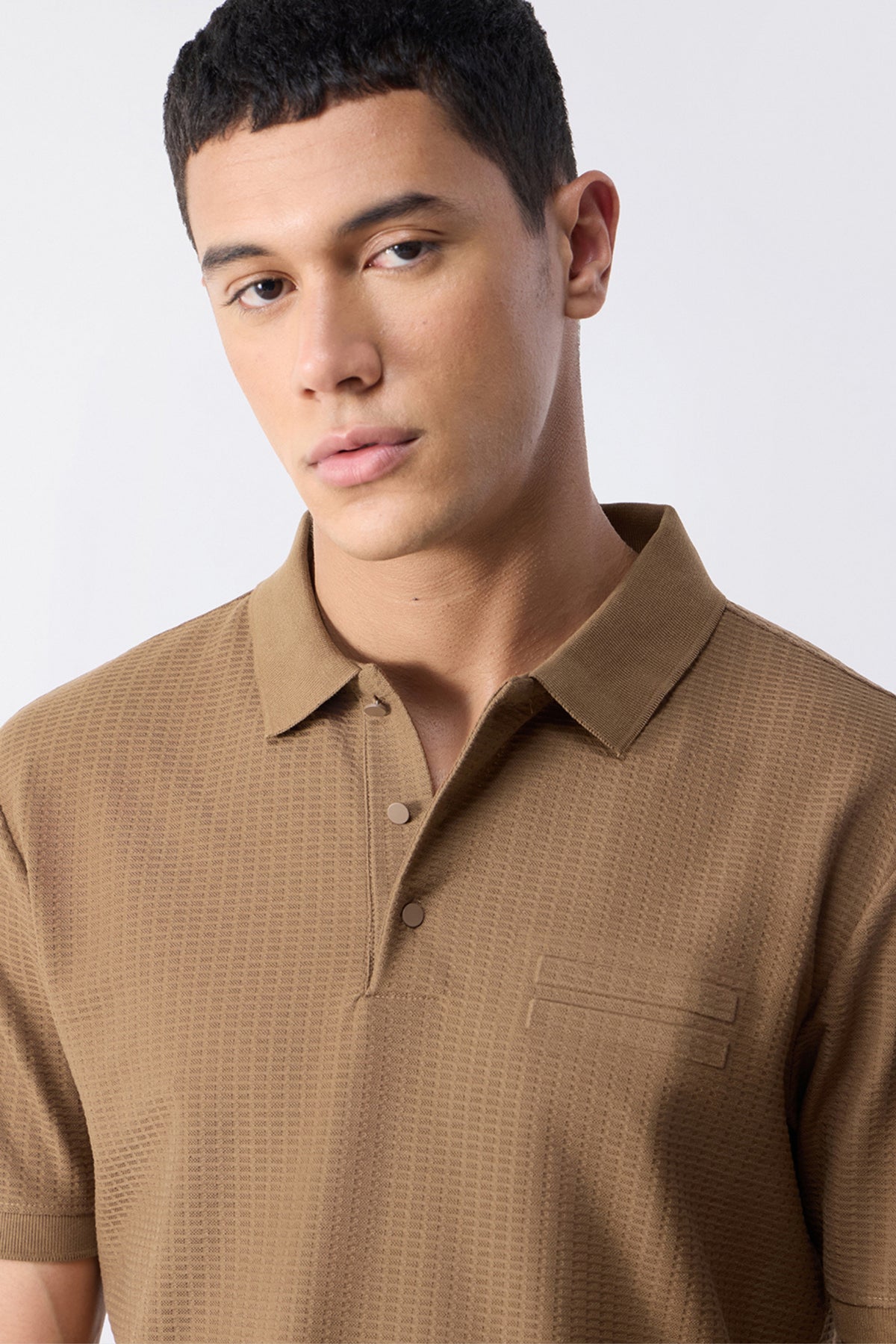 Beige - Manskien Polo