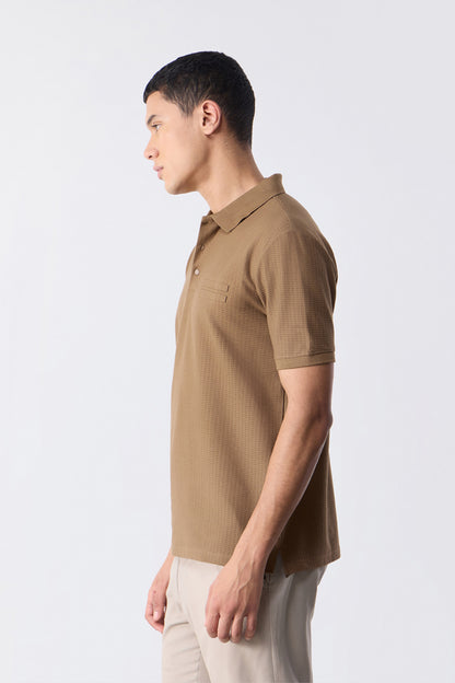 Beige - Manskien Polo