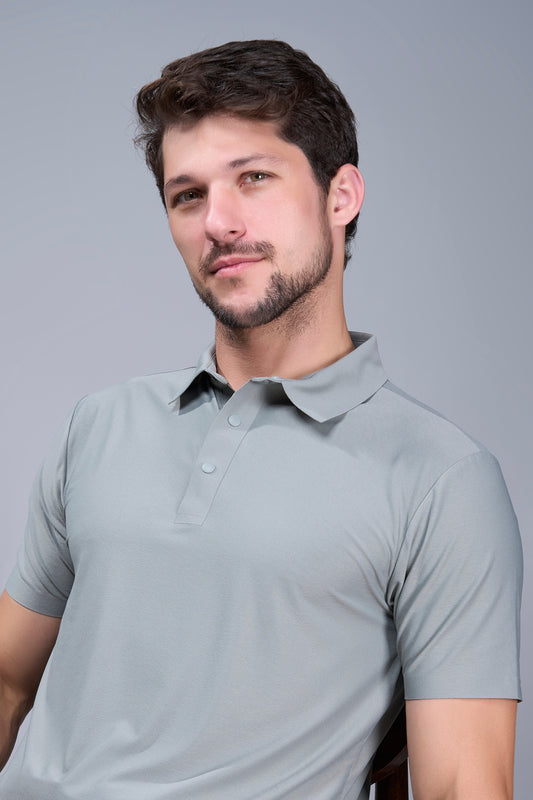 Grey - Dewpoise Polo