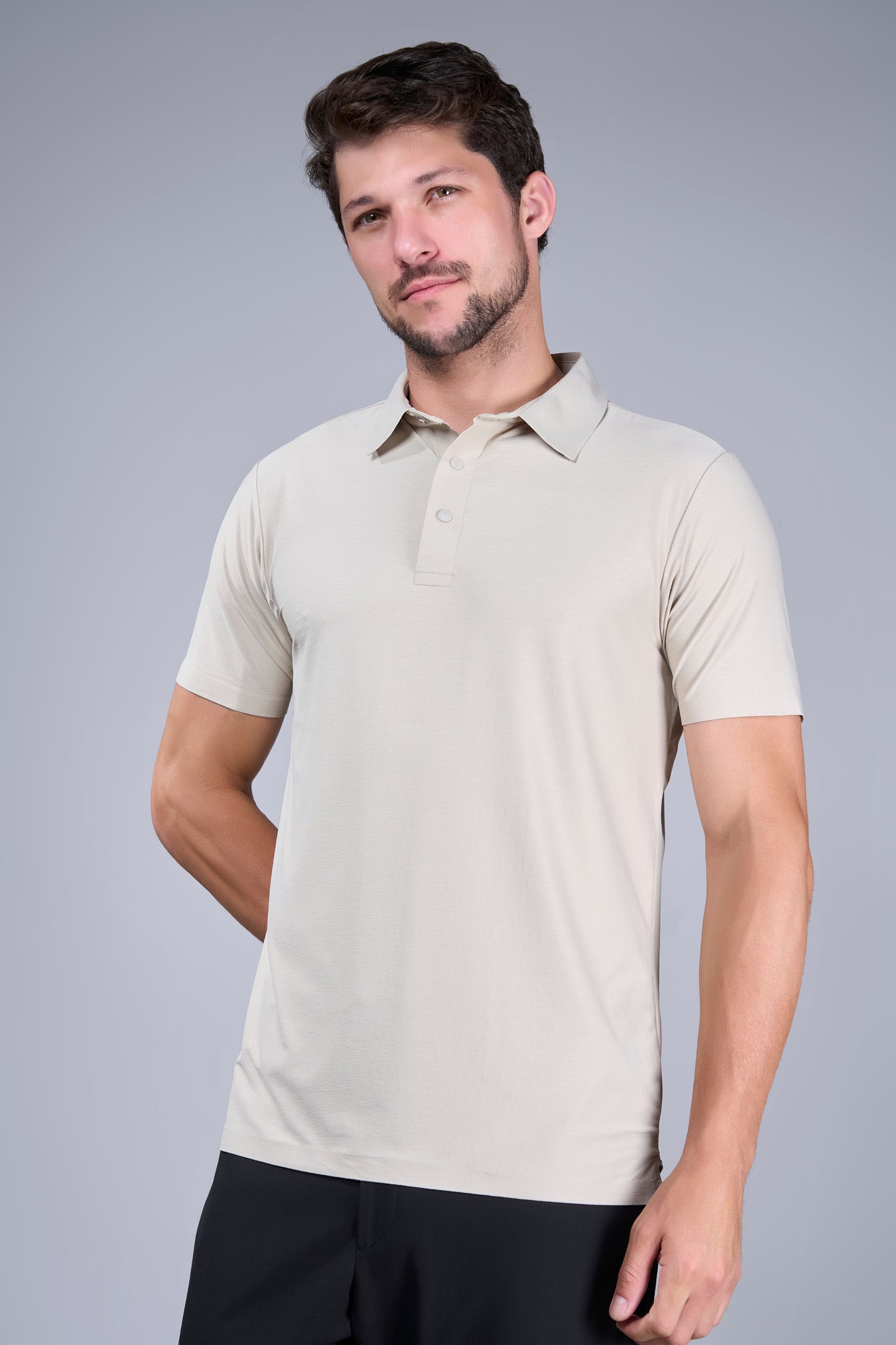 Beige - Dewpoise Polo