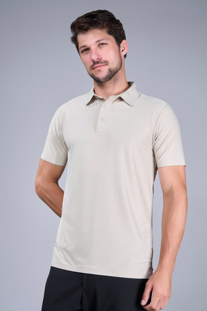 Beige - Dewpoise Polo
