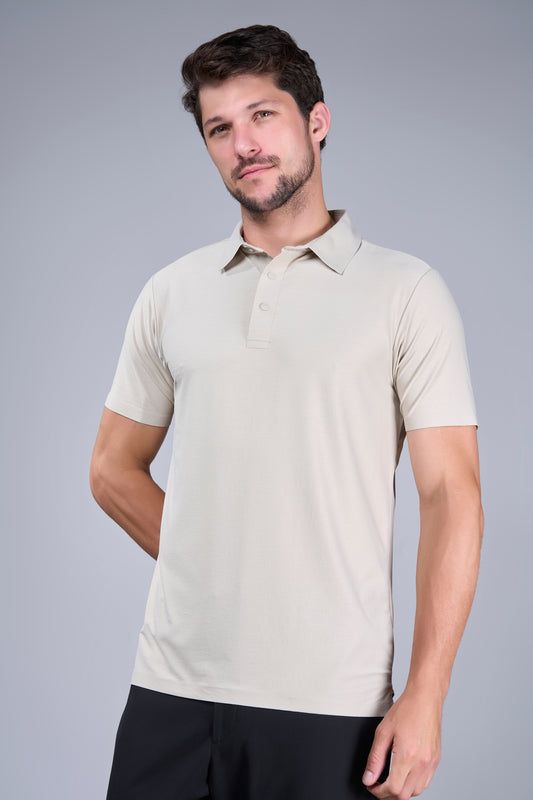 Beige - Dewpoise Polo