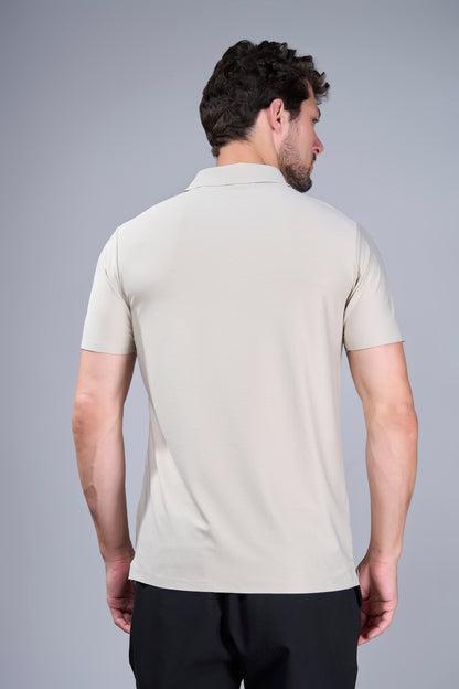 Beige - Dewpoise Polo