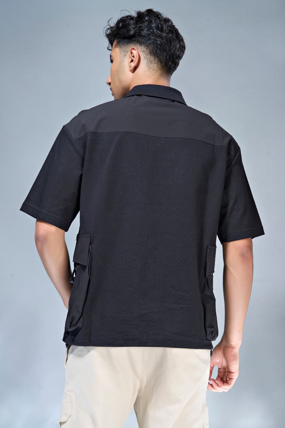 Black Pocket Fusion Polo