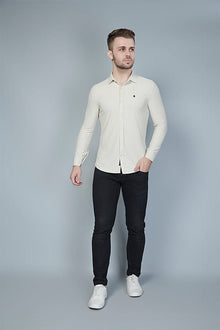  In-Formal Soft Beige Full Sleeve Shirts