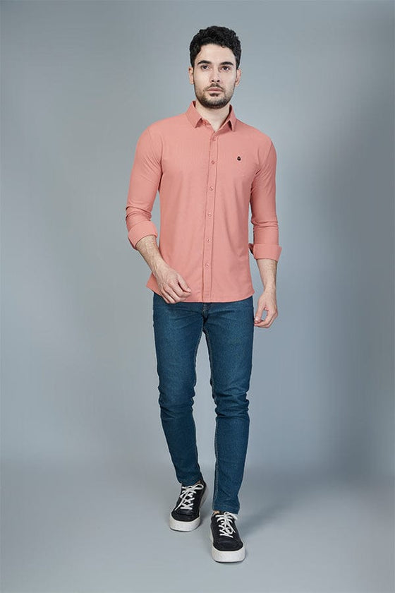 In-Formal Cafe Cream Full Sleeve Shirts