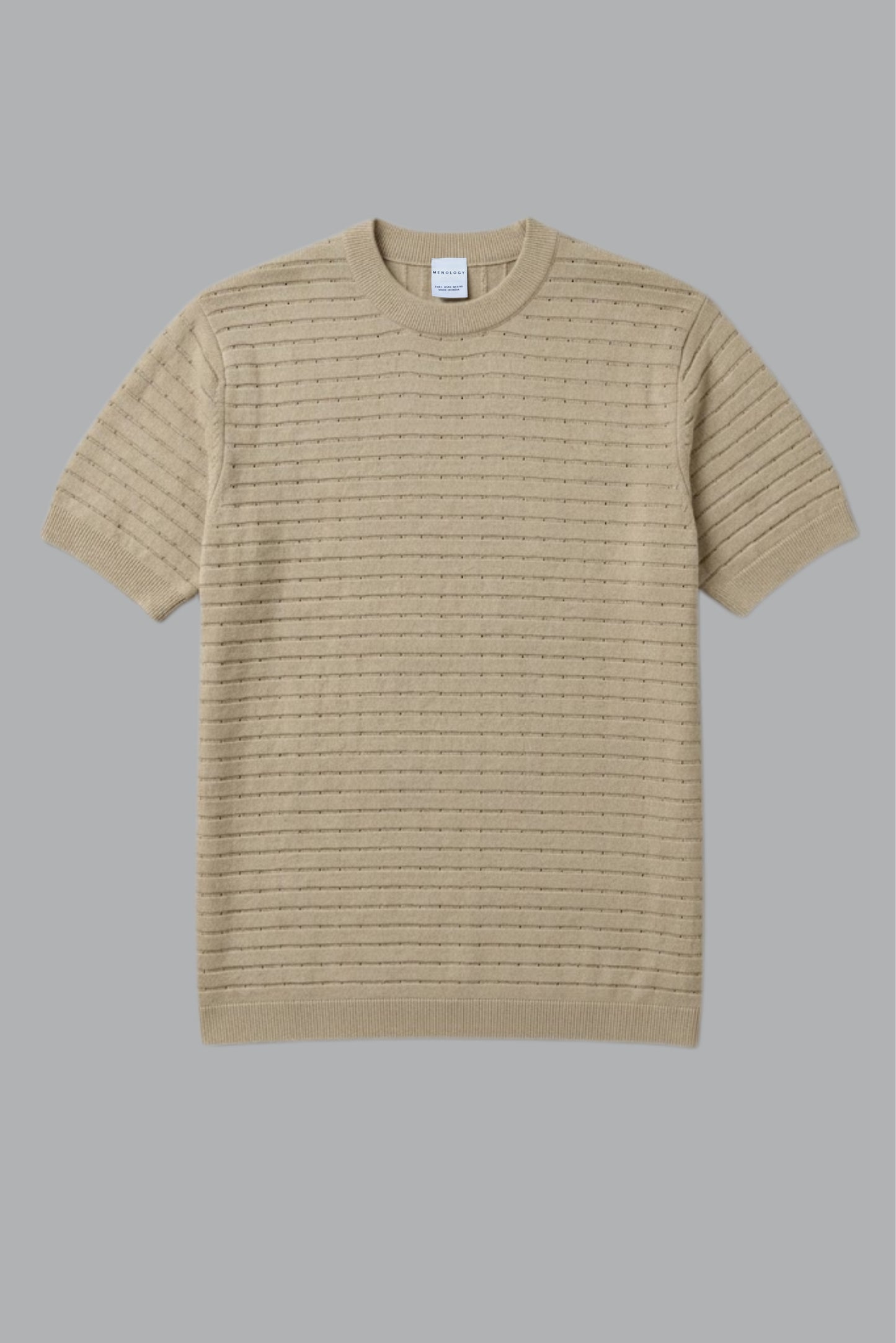 Soft Beige - Sigma Round Neck T-shirt