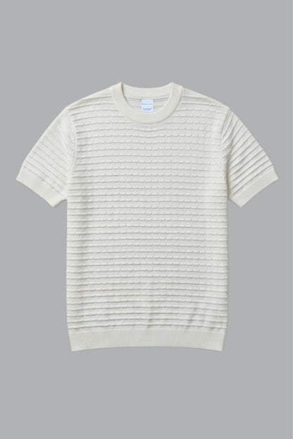 Vista White - Sigma Round Neck T-shirt