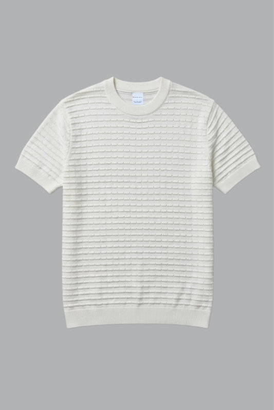 Vista White - Sigma Round Neck T-shirt