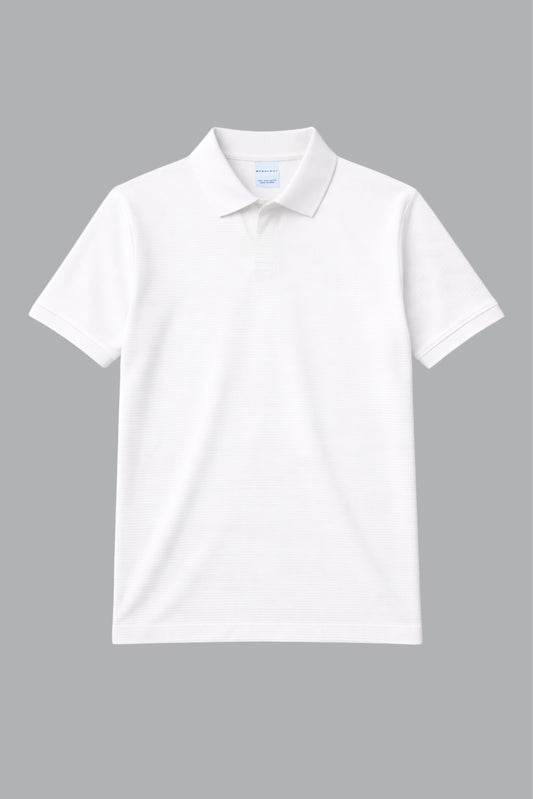 White Sleekcore Polo
