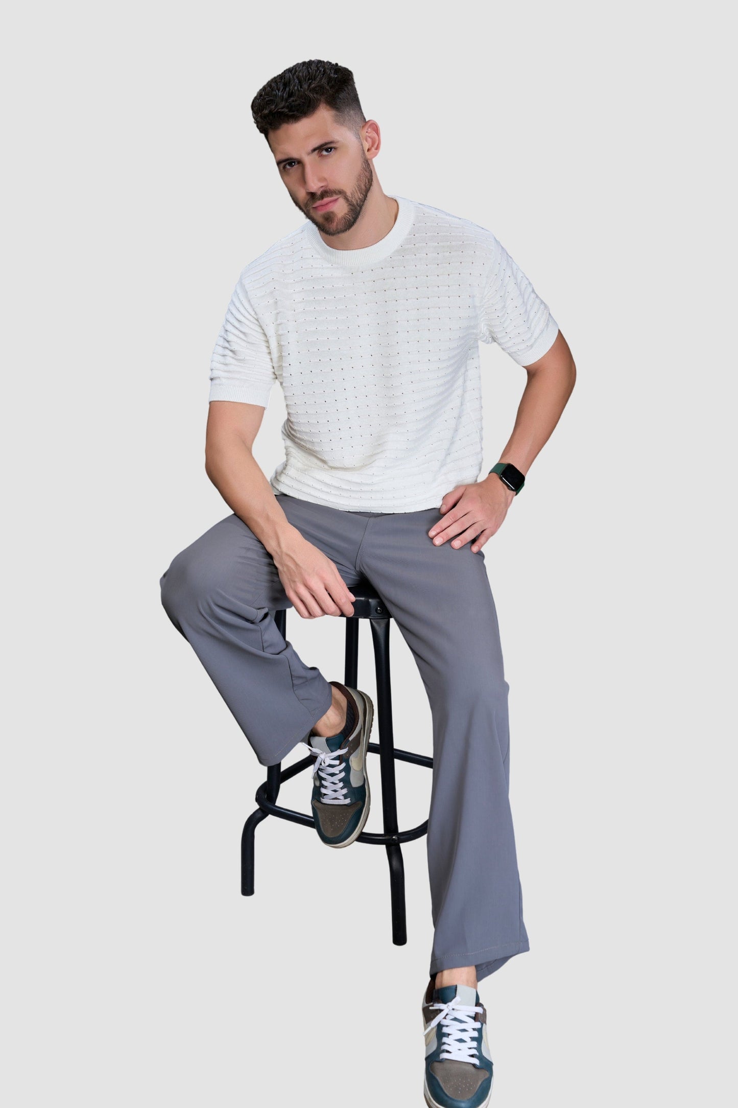 Vista White - Sigma Round Neck T-shirt