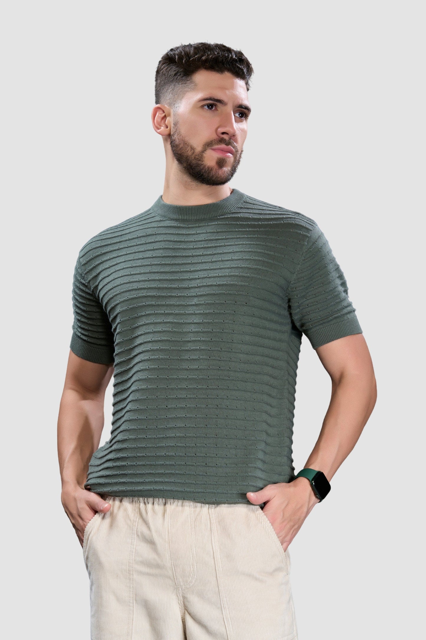 British Green - Sigma Round Neck T-shirt