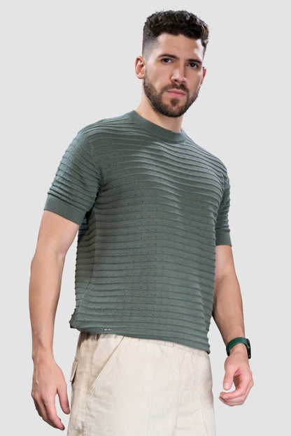 British Green - Sigma Round Neck T-shirt