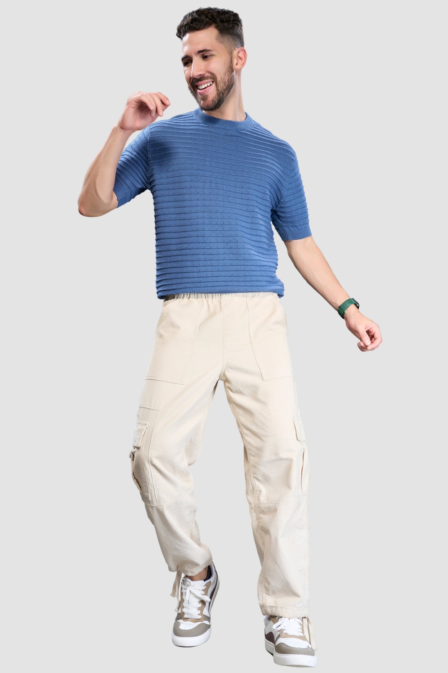 Atlantic Teal - Sigma Round Neck T-shirt