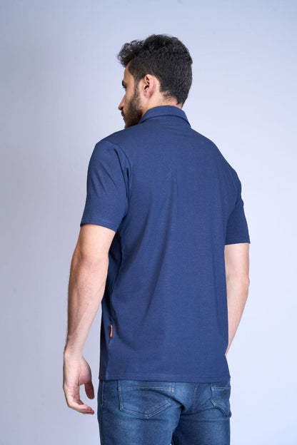 Teal Navy Polo T-Shirt