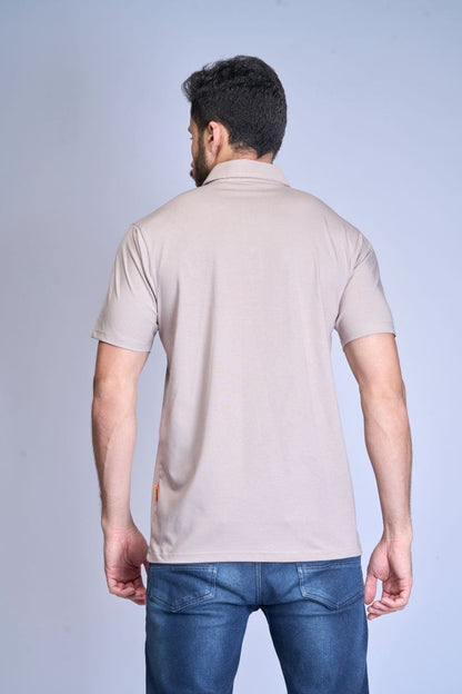 Beige Polo T-Shirt