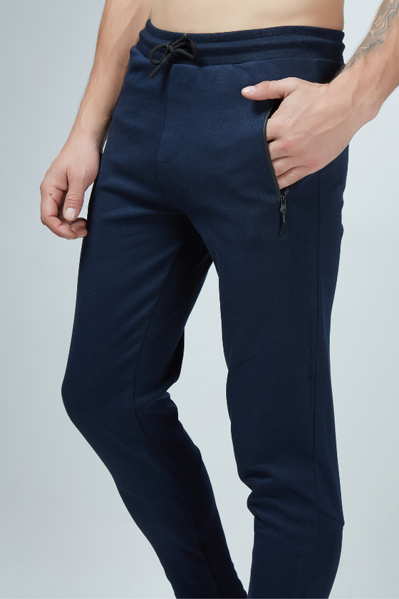 Menology Clothing - Zipster Teal Navy Track Pant For Men's
